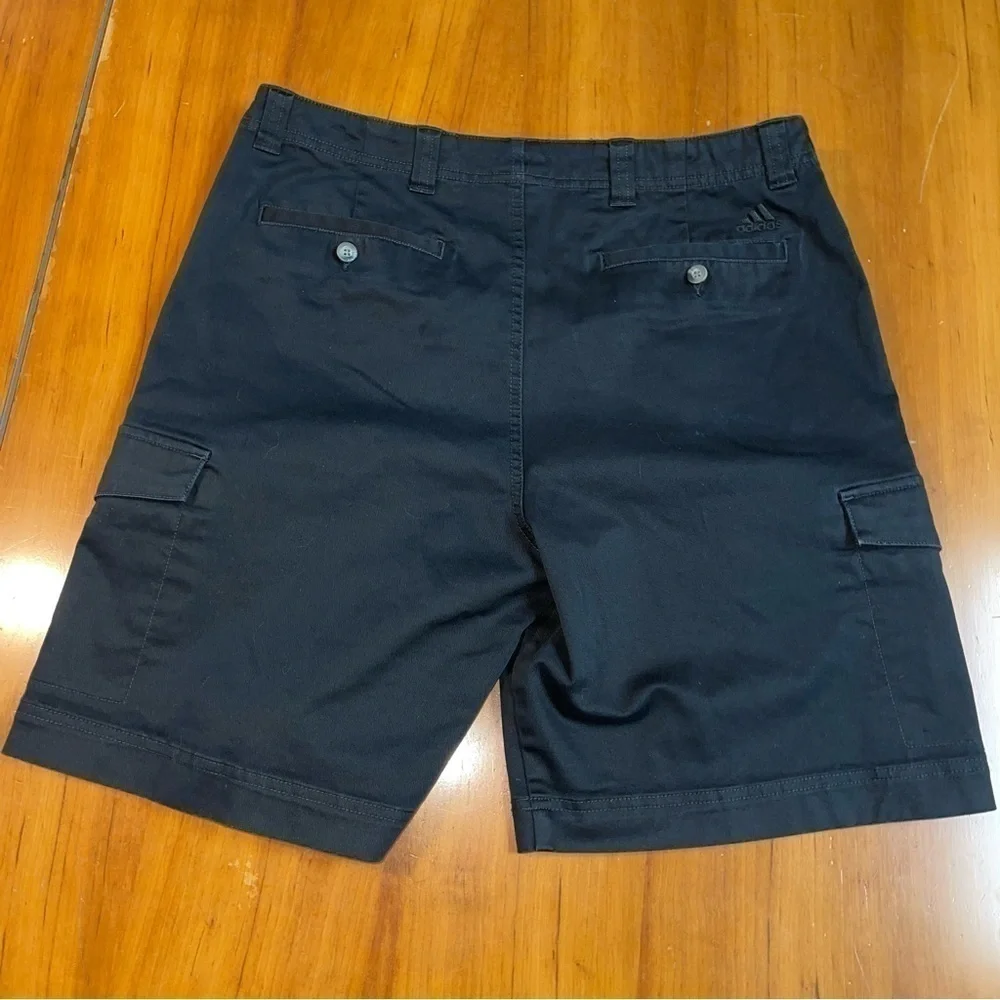 Adidas Cargo Shorts 11” inseam Men's Size Navy Blue Size: 34